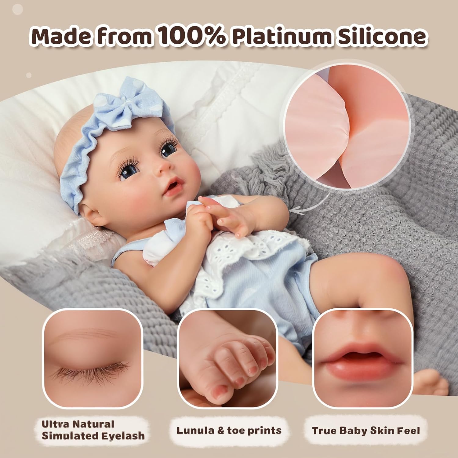 Angel Kiss® Lifelike Reborn Baby Girl Doll - Emma